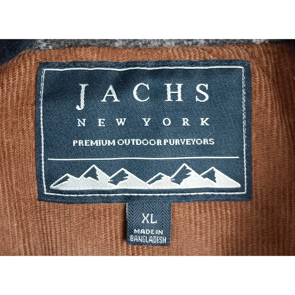 Jachs New York‎ Mens XL Sherpa Lined Flannel Shirt Jacket Coat Aztec